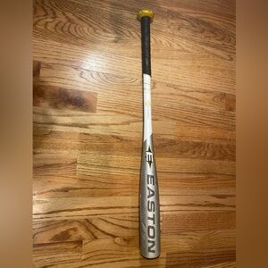 Easton Cyclone Youth Baseball Bat Aluminum 27in Silver Yellow Black White